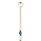 Gold Mango Wood Eclectic Style Windchime, 15" x 30"